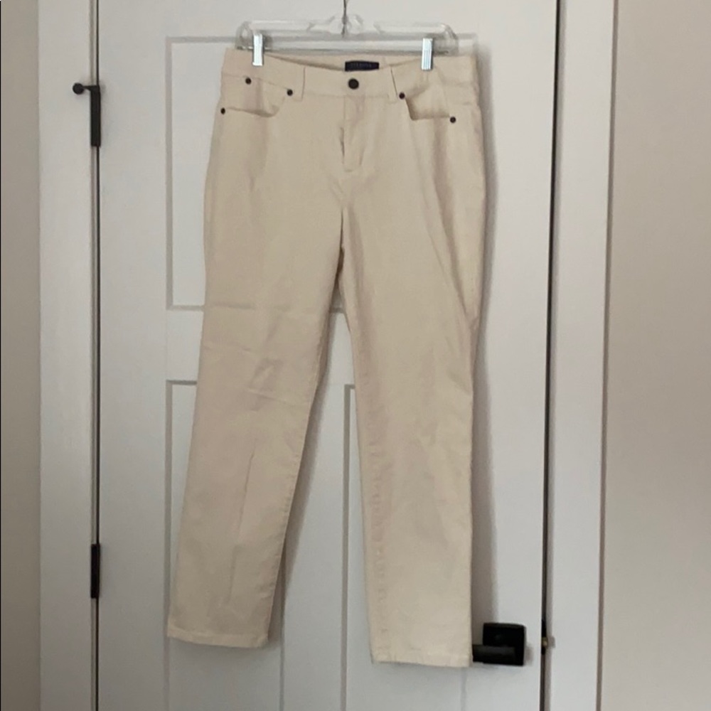 Cream jeans